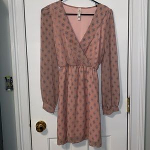# 143 Pink Owl red/pink polka dot dress